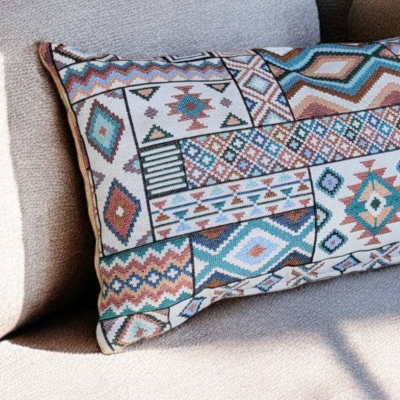 Aztec Blue Cushion Cover