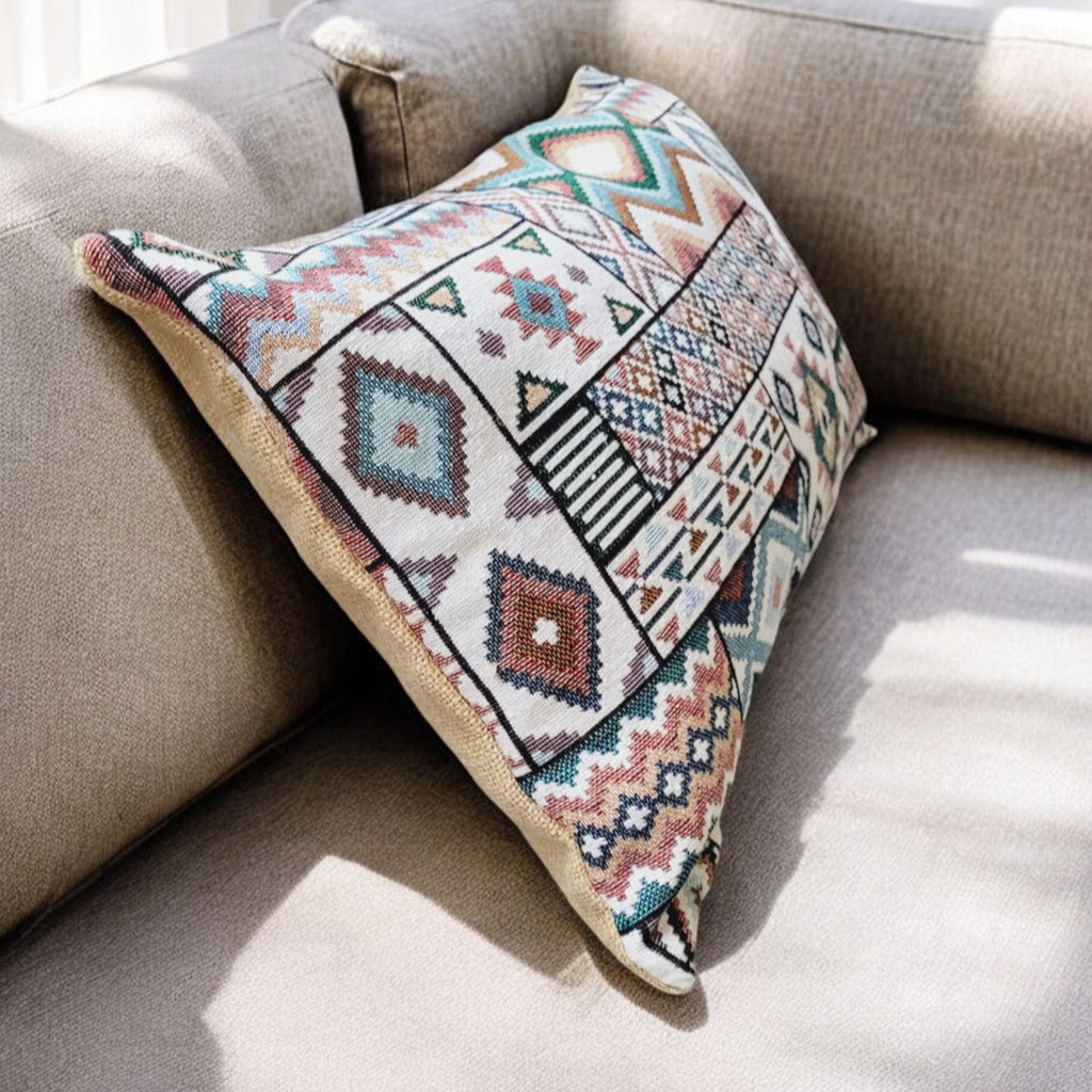 Aztec Blue Cushion Cover