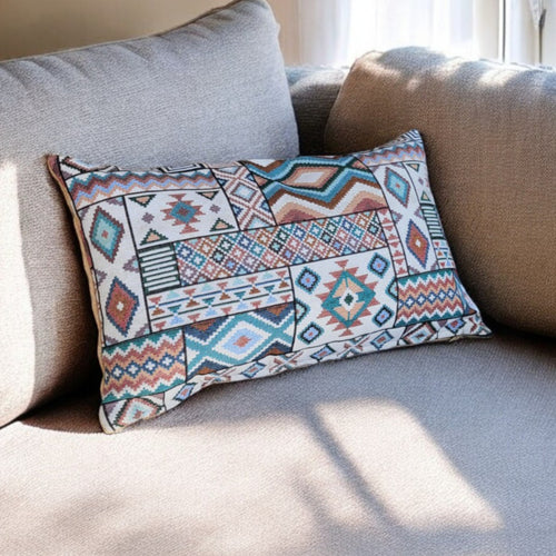 Aztec Blue Cushion Cover